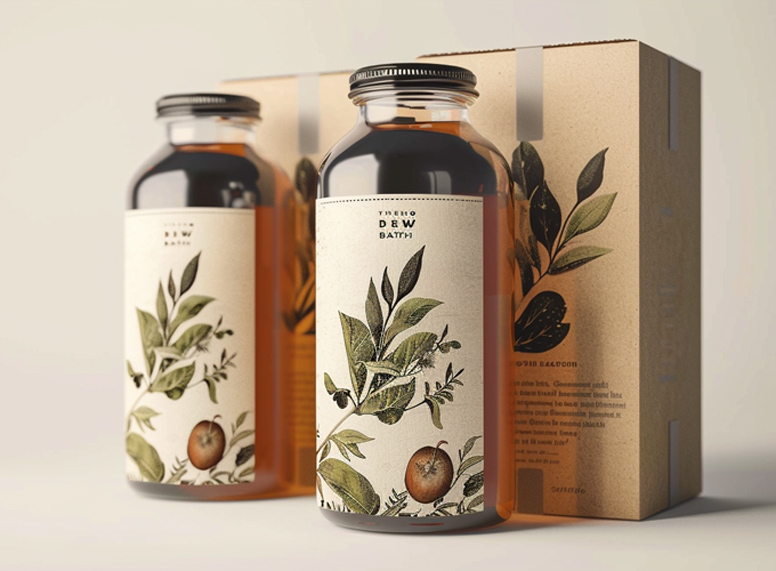 Printed labels and mailer box