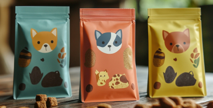 Printed Mylar petfood pouches
