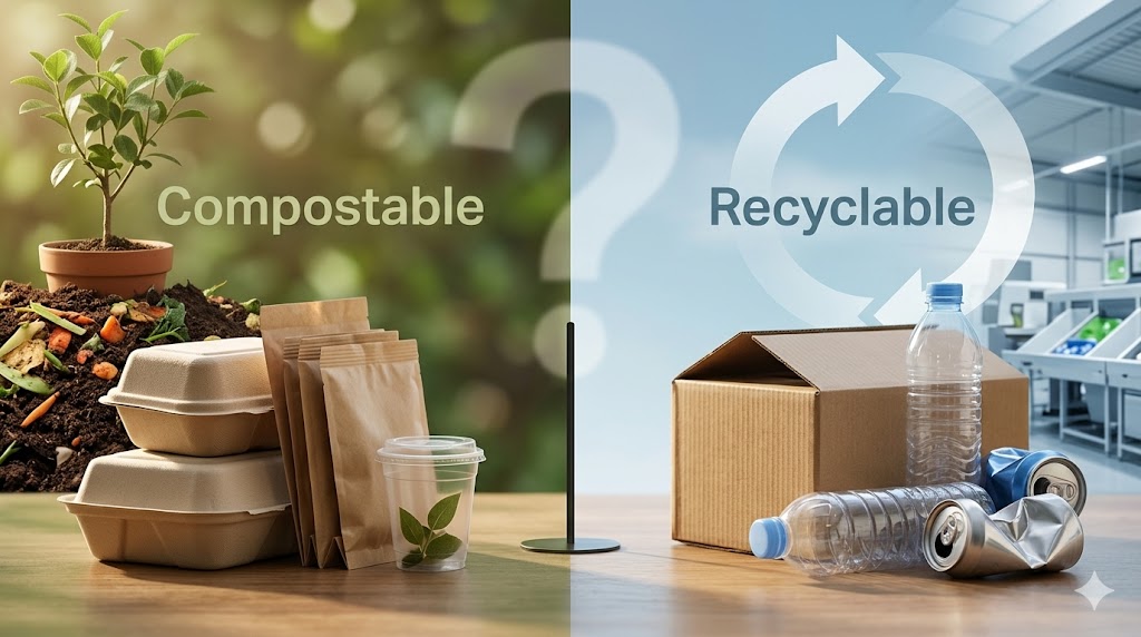 Compostable vs. Recyclable Packaging