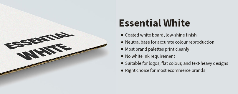 essential white mailer box