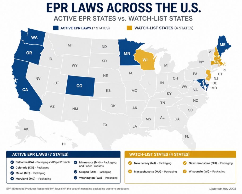 EPR Compliance by State: 2026 Tracker