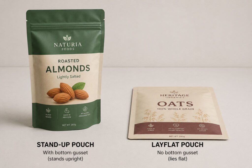 Stand-Up Pouch vs Layflat Pouch: When to Use Each